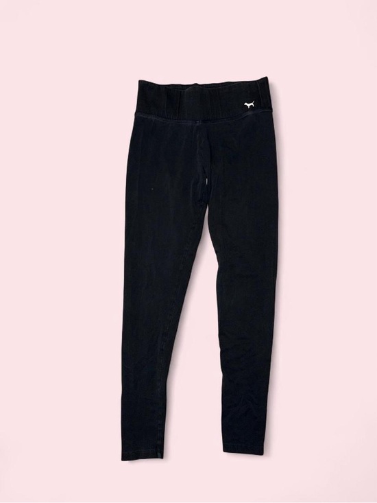 PINK Victoria's Secret Pants - Victoria's Secret PINK Girls' Black Logo Leggings
